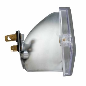 SIEM trapezförmige Lampe 90x140 mm klares Glas Kunststoff ohne Glühbirnen