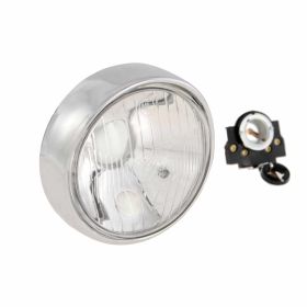 Phare avant rond approuvé SIEM IGM sans ampoules BA20d et Ba15s