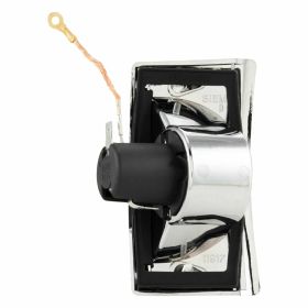 Indicateur de scooter avant droit verre blanc conteneur chrome BA15s E3 approuvé
