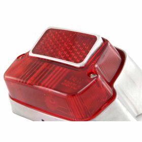 Red SIEM rear light metal and aluminum reflector