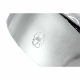 Anneau de phare rond SIEM en chrome de 130 mm élégant et moderne