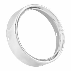 Anneau de phare rond SIEM en chrome de 130 mm élégant et moderne
