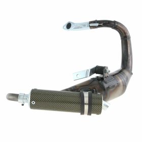 Marmitta SIMONINI Racing Lefthand EVO in acciaio con silenziatore in carbonio
