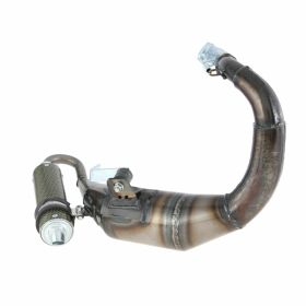 Marmitta SIMONINI Racing Lefthand EVO in acciaio con silenziatore in carbonio