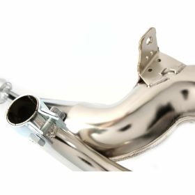 SIMONINI Rennsportauspuff aus Stahl verchromtem Aluminiumschalldämpfer für breite Reifen