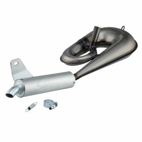 SIMONINI Rennsportauspuff Serpentone aus Stahl mit Aluminium-Schalldämpfer