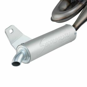 SIMONINI Rennsportauspuff Serpentone aus Stahl mit Aluminium-Schalldämpfer