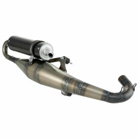 Marmitta SIMONINI Racing con silenziatore in carbonio verniciato chiaro