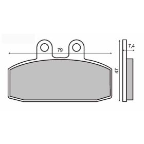 SINTER 225100063 MOTORCYCLE BRAKE PADS