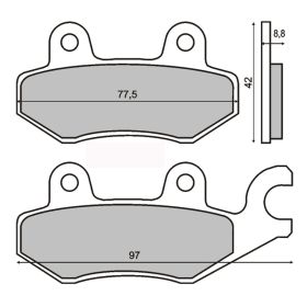 MOTORRAD BREMSBELäGE SINTER 225100353