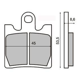 SINTER 225100383 MOTORCYCLE BRAKE PADS