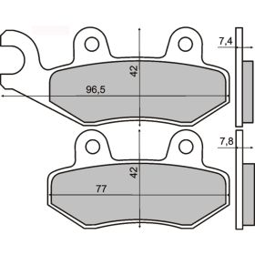 SINTER 225101423 MOTORCYCLE BRAKE PADS