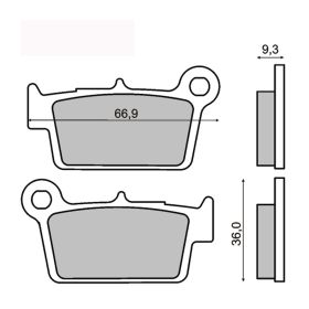 SINTER 225101453 MOTORCYCLE BRAKE PADS