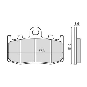SINTER 225101603 Motorcycle brake pads
