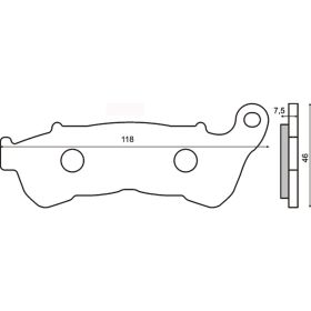 SINTER 225102543 MOTORCYCLE BRAKE PADS