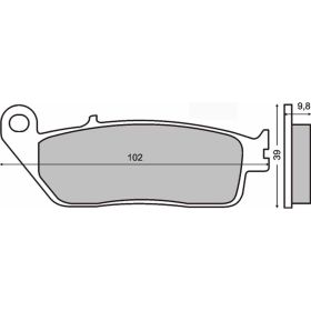Motorrad bremsbeläge SINTER 225102643