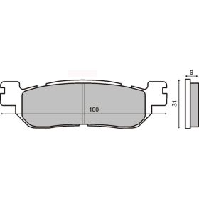 SINTER 225102663 MOTORCYCLE BRAKE PADS