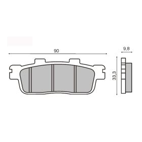 SINTER 225102763 MOTORCYCLE BRAKE PADS