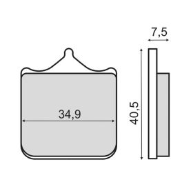 SINTER 225102863 MOTORCYCLE BRAKE PADS