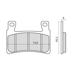 SINTER 225102913 MOTORCYCLE BRAKE PADS