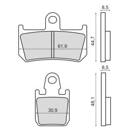 SINTER 225102973 MOTORCYCLE BRAKE PADS