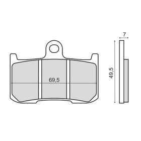 SINTER 225102993 MOTORCYCLE BRAKE PADS