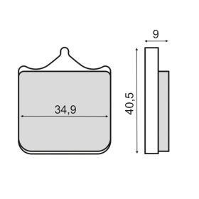 SINTER 225103003 MOTORCYCLE BRAKE PADS