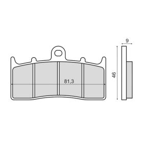 SINTER 225103013 MOTORCYCLE BRAKE PADS
