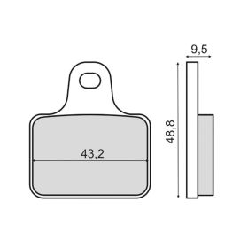 SINTER 225103043 MOTORCYCLE BRAKE PADS
