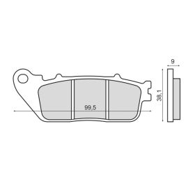 SINTER 225103053 MOTORCYCLE BRAKE PADS