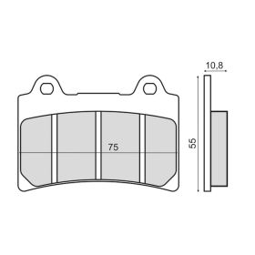 SINTER 225103093 MOTORCYCLE BRAKE PADS