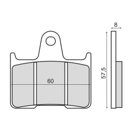 MOTORRAD BREMSBELäGE SINTER 225103113