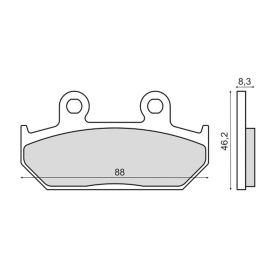 SINTER 225103173 MOTORCYCLE BRAKE PADS