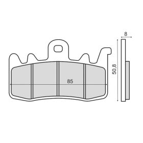 SINTER 225103193 MOTORCYCLE BRAKE PADS