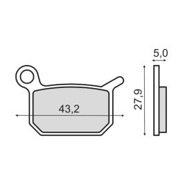 SINTER 225103223 MOTORCYCLE BRAKE PADS
