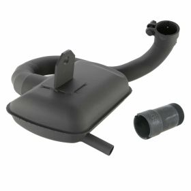 SIP ROAD Racing Exhaust black steel silver silencer large mount with collector