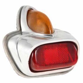SIP rear light red in glass metal and approved lamp holder