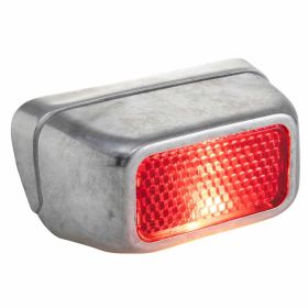 SIP Rear Light in Aluminum Red Glass E3 Approved
