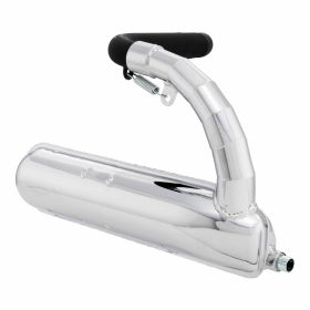 SIP Road Racing Exhaust in Steel and Chrome with 52mm Release Pin and Large Attachment