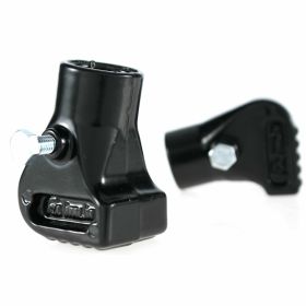 SIP Aluminium 20 mm schwarze Rutschsocken kompatibel mit PIAGGIO Motorrädern