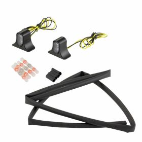 WUNDERKIND Universal Schwarze LED Pfeil CNC-gefräst Europäische Homologation