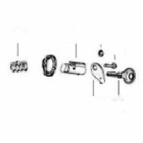 SIP Lock Lenkerschloss 39 mm mit farbigem NEIMAN Schlüssel 4 mm hinten 8 mm