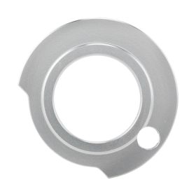Puleggia comando gas SIP in alluminio anodizzato fresata CNC argento