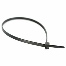 Reusable cable ties 7.6x376 mm 100 pieces in black Polyamide 6.6