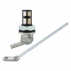SIP Fast Flow 2.0 Robinet de carburant en aluminium poli/noir avec levier et réserve