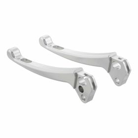 Ensemble leviers d'embrayage/frein aluminium CNC anodisé argent pour les modèles 1996-2023