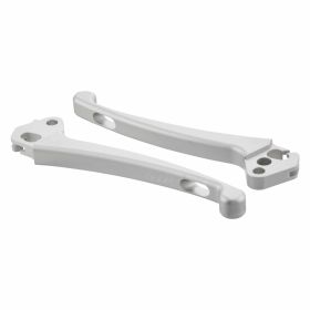 SIP CNC Aluminium Embrayage/Frein Levier Set Argent Mat Homologation Sans ABE