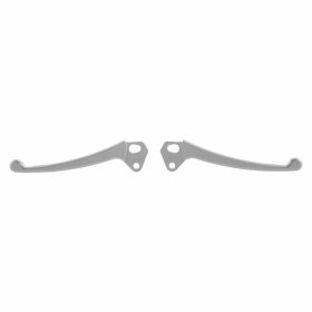 SIP CNC Aluminium Embrayage/Frein Levier Set Argent Mat Homologation Sans ABE
