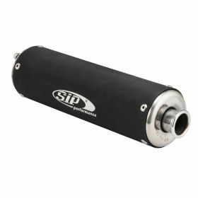 SIP Schwarzer Aluminium-Schalldämpfer 270mm BSAU 193 A 1990 T3 genehmigt
