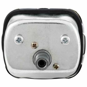 SIP Speedometer 100km/h 73x62 mm gray/black white numbers chrome frame